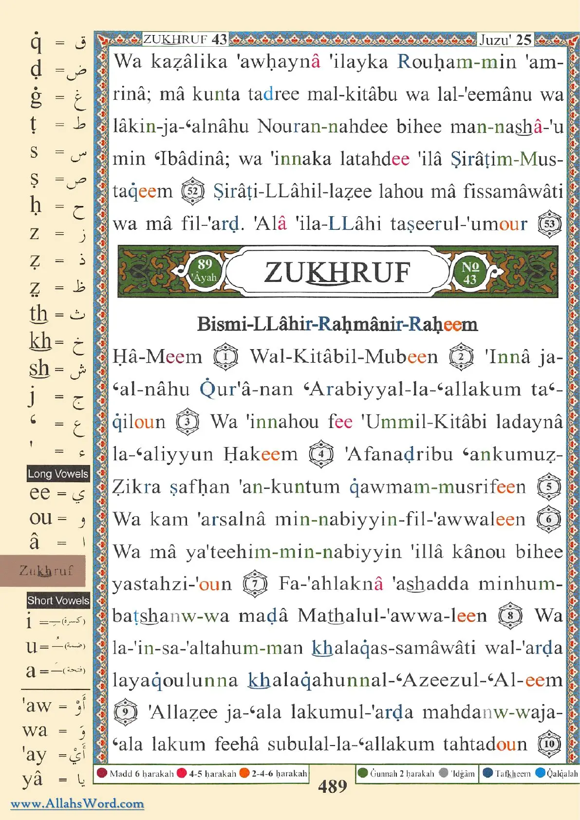 Surah Az-Zukhruf Reader, page 981